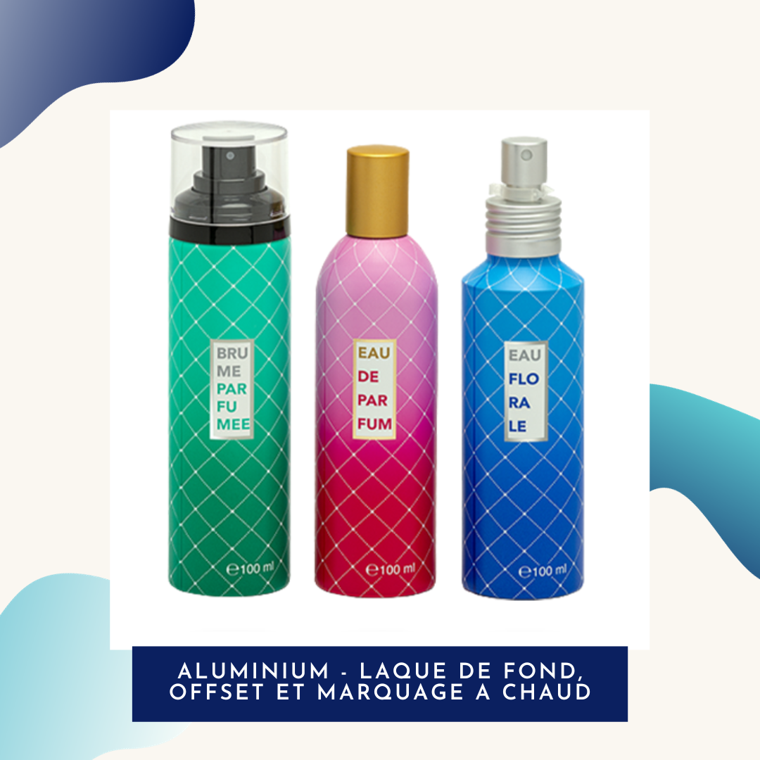Aluminium - Laque de fond, offset, marquage à chaud
