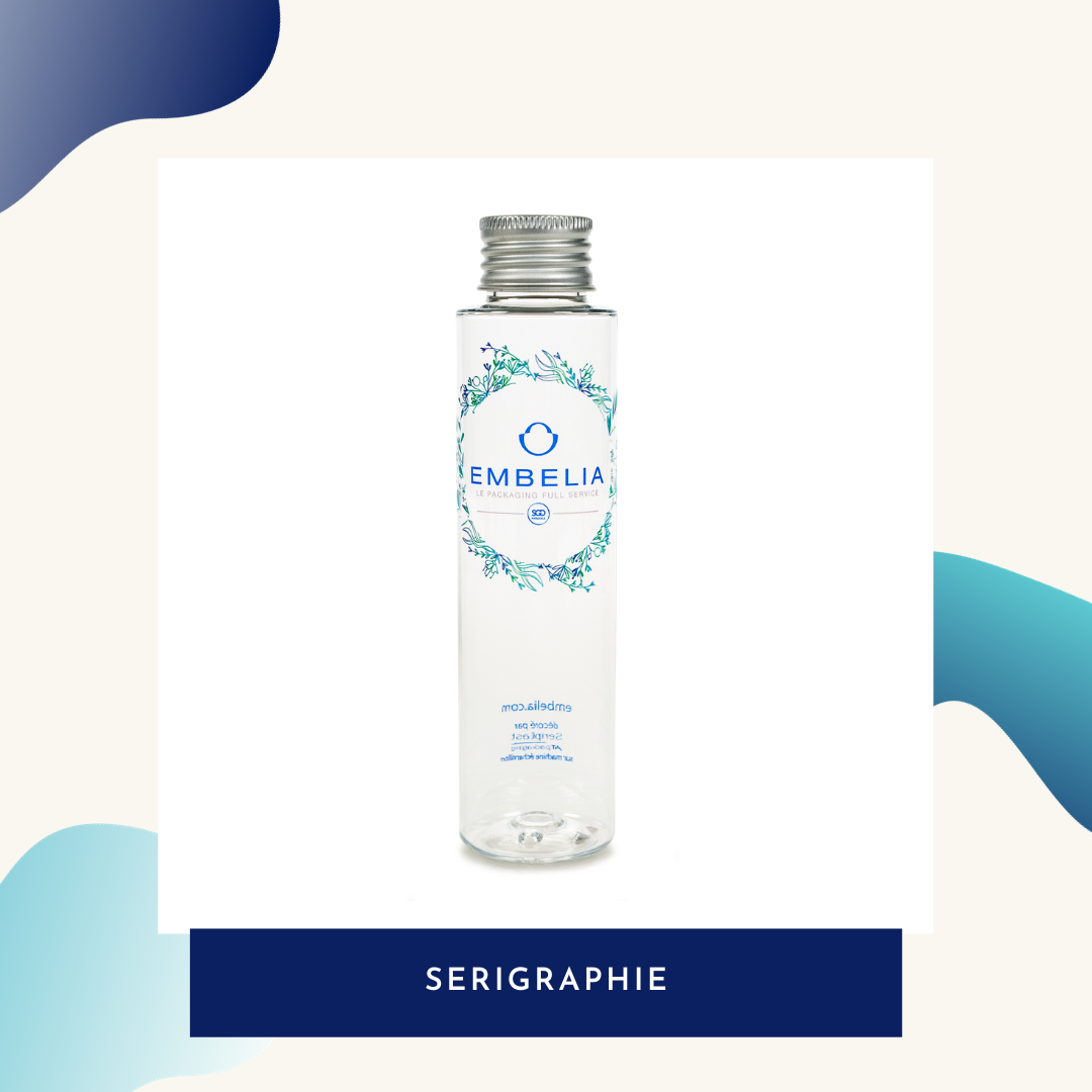 Flacon plastique et sérigraphie