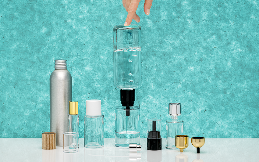 Flacons parfumerie rechargeables