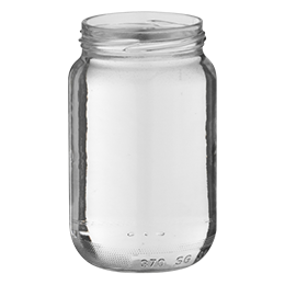 glass container food jar 370ml twist-off 63 flint glass