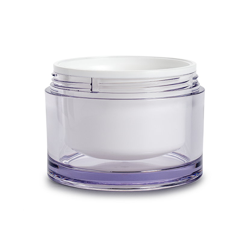 container in plastic natura refill jar + cupule50 ml- crystalpet recycled 30%