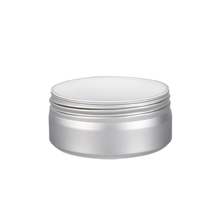 aluminium container  aluminium  jar 150 ml with white pp inner cup